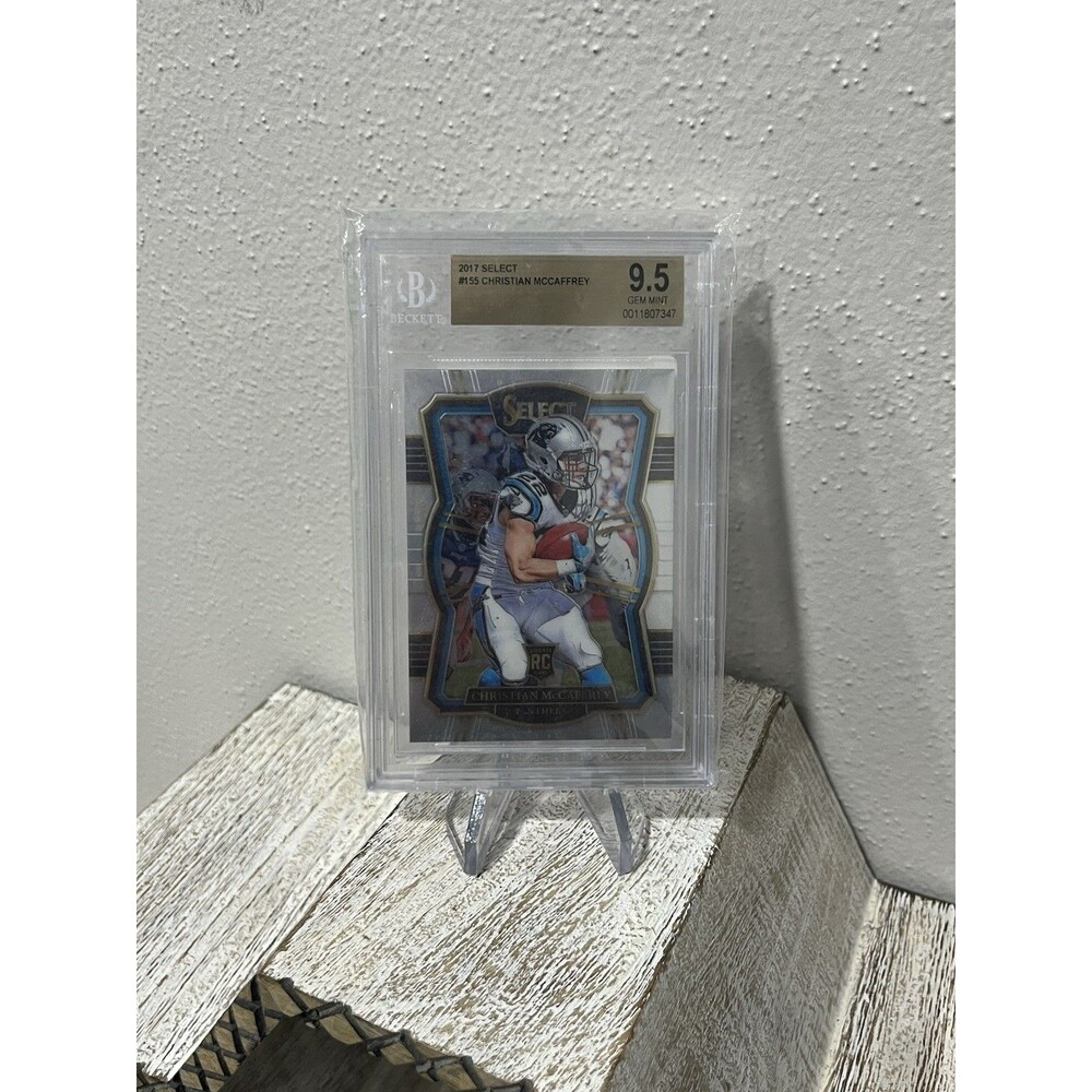 2017 Panini Select Christian McCaffrey #155 Premier Level Rookie RC BGS 9.5